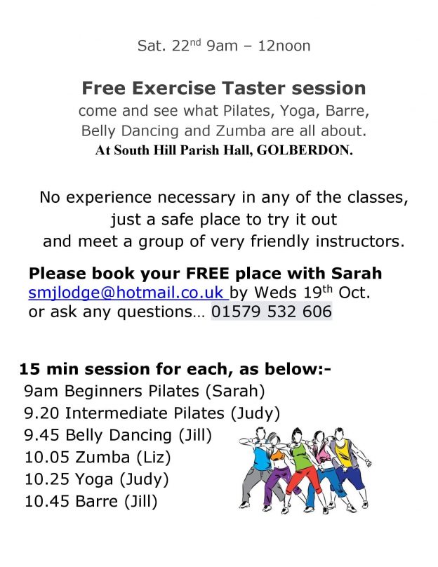 free-exercise-taster-session-south-hill-connection